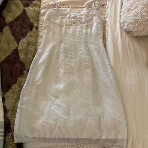 Light blue baby doll Dress with Spaghetti Straps